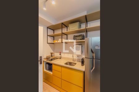 Cozinha de kitnet/studio à venda com 1 quarto, 25m² em Vila Mariana, São Paulo