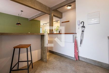 Sala/Cozinha de apartamento para alugar com 1 quarto, 73m² em Cerqueira César, São Paulo