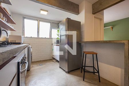 Sala/Cozinha de apartamento para alugar com 1 quarto, 73m² em Cerqueira César, São Paulo