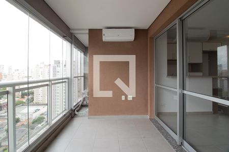 Varanda da Sala de apartamento para alugar com 1 quarto, 52m² em Campo Belo, São Paulo