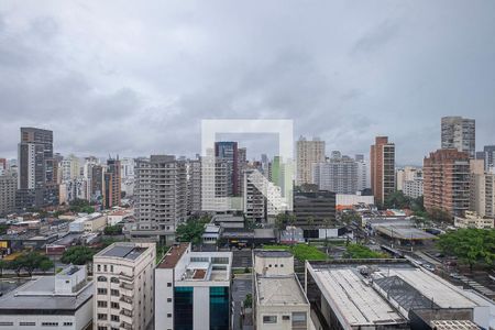 Sala/Cozinha - Vista de apartamento à venda com 1 quarto, 38m² em Pinheiros, São Paulo