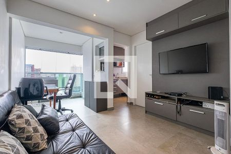 Sala/Cozinha de apartamento à venda com 1 quarto, 38m² em Pinheiros, São Paulo