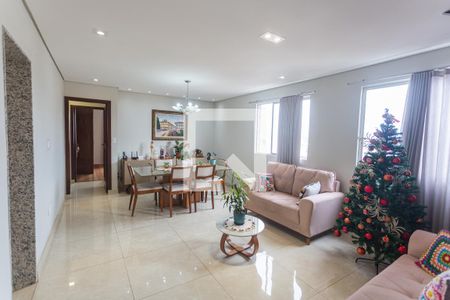 Sala 1 de apartamento à venda com 4 quartos, 160m² em Ana Lúcia, Belo Horizonte