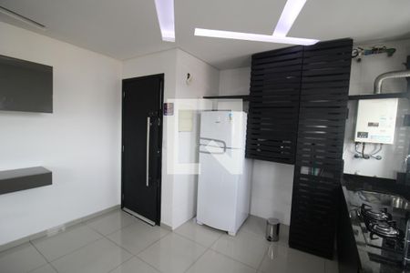 Sala / Cozinha de apartamento para alugar com 1 quarto, 40m² em Carandiru, São Paulo