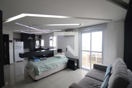 Sala / Cozinha de apartamento para alugar com 1 quarto, 40m² em Carandiru, São Paulo