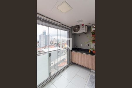 Varanda da Sala   de apartamento para alugar com 2 quartos, 50m² em Carandiru, São Paulo