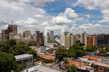 VISTA DA SACADA de kitnet/studio à venda com 1 quarto, 39m² em Cambuí, Campinas