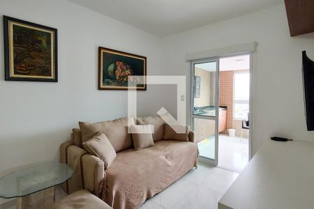 Sala de apartamento para alugar com 2 quartos, 85m² em Vila Assuncao, Praia Grande