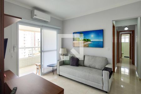 Sala de apartamento para alugar com 2 quartos, 78m² em Vila Caiçara, Praia Grande