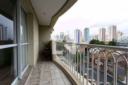 Varanda da Sala de apartamento para alugar com 4 quartos, 170m² em Vila Gomes Cardim, São Paulo