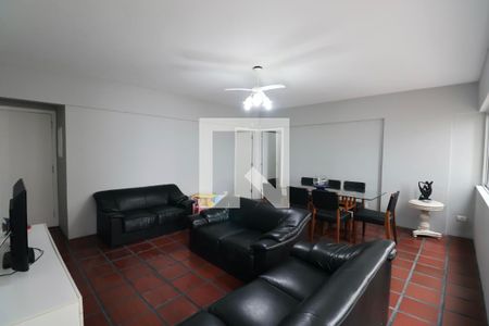 Sala de apartamento para alugar com 4 quartos, 140m² em Vila Alzira, Guarujá