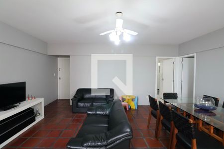 Sala de apartamento para alugar com 4 quartos, 140m² em Vila Alzira, Guarujá