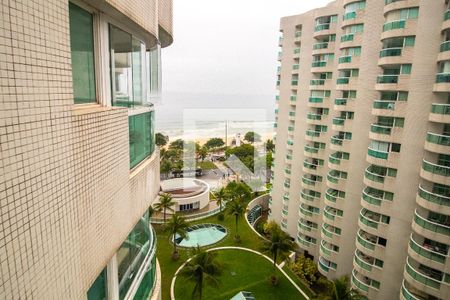 Vista da Varanda da Sala - Praia de apartamento para alugar com 1 quarto, 52m² em Barra da Tijuca, Rio de Janeiro