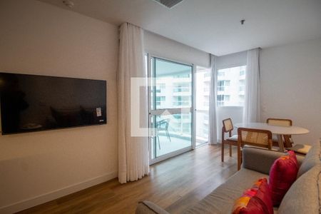 Sala de apartamento para alugar com 1 quarto, 52m² em Barra da Tijuca, Rio de Janeiro