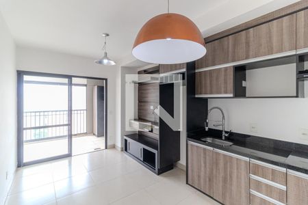 Sala e Cozinha de apartamento para alugar com 1 quarto, 42m² em Campos Elíseos, São Paulo