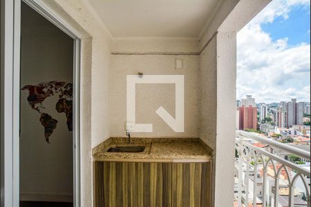 Varanda da Sala de apartamento à venda com 3 quartos, 80m² em Jardim Bela Vista, Santo André