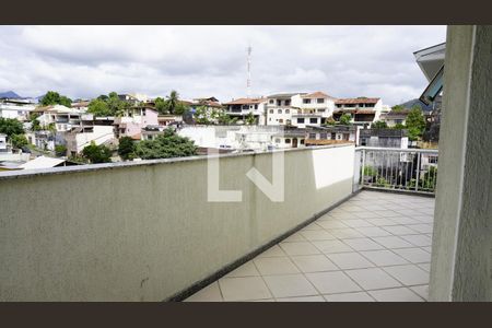 Varanda - Cobertura de apartamento à venda com 3 quartos, 390m² em Tanque, Rio de Janeiro