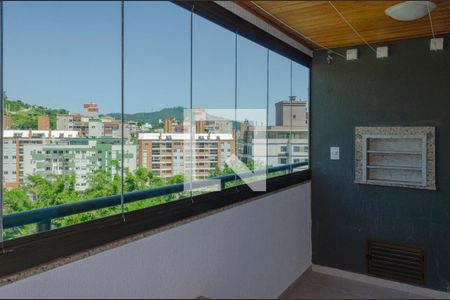 Varanda Gourmet de apartamento para alugar com 3 quartos, 91m² em Córrego Grande, Florianópolis