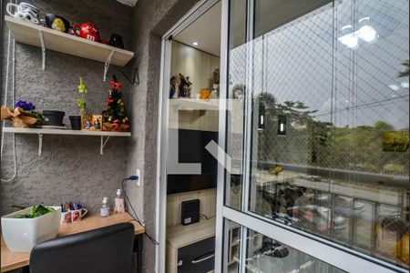 Varanda da Sala de apartamento à venda com 2 quartos, 52m² em Vila Metalúrgica, Santo André