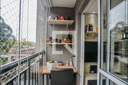 Varanda da Sala de apartamento à venda com 2 quartos, 52m² em Vila Metalúrgica, Santo André