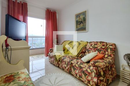 Sala de apartamento para alugar com 1 quarto, 50m² em Vila Caiçara, Praia Grande