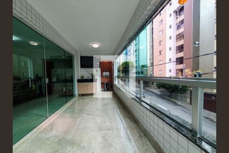 Varanda da Sala de apartamento à venda com 4 quartos, 223m² em União, Belo Horizonte