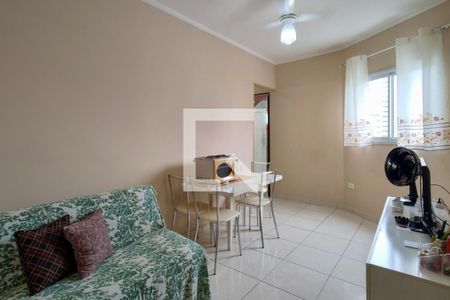 Sala de apartamento para alugar com 1 quarto, 38m² em Nova Mirim, Praia Grande