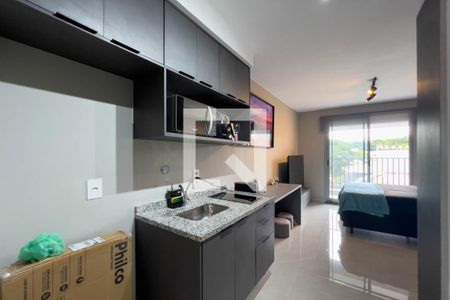 Cozinha de kitnet/studio para alugar com 1 quarto, 27m² em Ipiranga, São Paulo