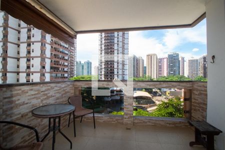 Varanda da Sala de apartamento para alugar com 1 quarto, 56m² em Barra da Tijuca, Rio de Janeiro