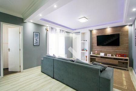 Sala de TV de casa à venda com 3 quartos, 260m² em Vila Tibiriçá, Santo André