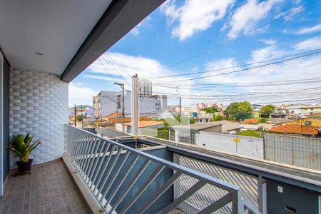 Varanda da sala de casa à venda com 3 quartos, 260m² em Vila Tibiriçá, Santo André