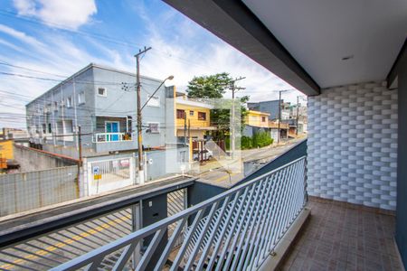 Varanda da sala de casa à venda com 3 quartos, 260m² em Vila Tibiriçá, Santo André