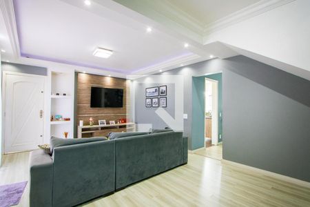 Sala de TV de casa à venda com 3 quartos, 260m² em Vila Tibiriçá, Santo André