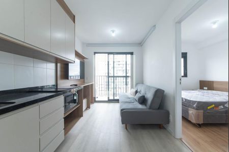 Sala de apartamento para alugar com 1 quarto, 27m² em Campo Belo, São Paulo