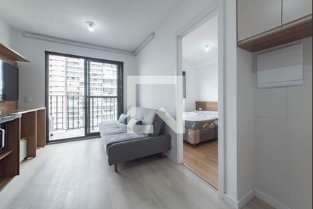 Sala de apartamento para alugar com 1 quarto, 27m² em Campo Belo, São Paulo