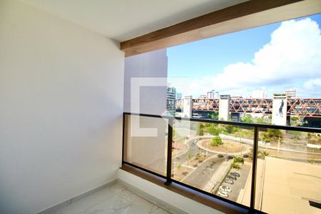 Varanda de kitnet/studio para alugar com 1 quarto, 20m² em Armação, Salvador