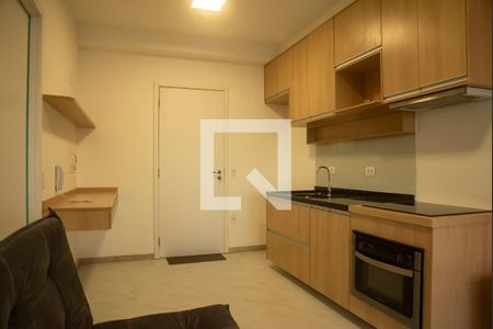 Sala/Cozinha de apartamento para alugar com 1 quarto, 41m² em Mirandópolis, São Paulo