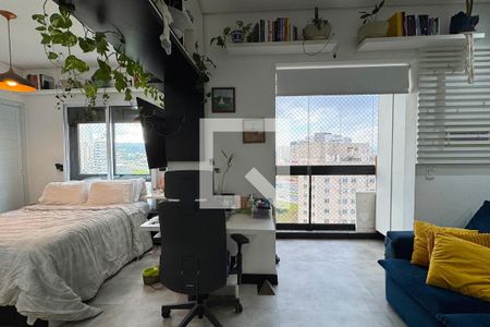 Sala de apartamento para alugar com 1 quarto, 38m² em Tamboré, Barueri