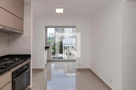 Sala/ Cozinha de apartamento para alugar com 2 quartos, 36m² em Jardim Caravelas, São Paulo