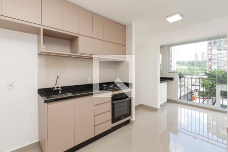 Sala/ Cozinha de apartamento para alugar com 2 quartos, 36m² em Jardim Caravelas, São Paulo