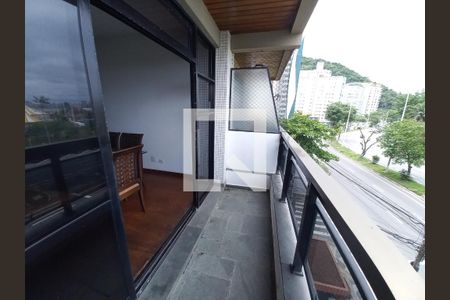 Sacada de apartamento para alugar com 3 quartos, 136m² em Itararé, São Vicente