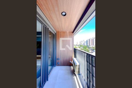 Varanda da Studio de kitnet/studio para alugar com 1 quarto, 25m² em Vila Regente Feijó, São Paulo