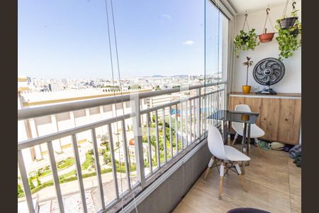 Varanda de apartamento à venda com 1 quarto, 34m² em Belém, São Paulo