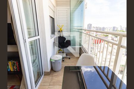 Varanda de apartamento à venda com 1 quarto, 34m² em Belém, São Paulo