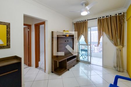 Sala de apartamento para alugar com 2 quartos, 69m² em Vila Assuncao, Praia Grande