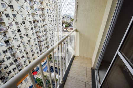 Varanda da Sala de apartamento à venda com 2 quartos, 50m² em Todos Os Santos, Rio de Janeiro