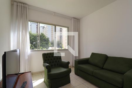 Sala de apartamento à venda com 1 quarto, 63m² em Jardim Paulista, São Paulo