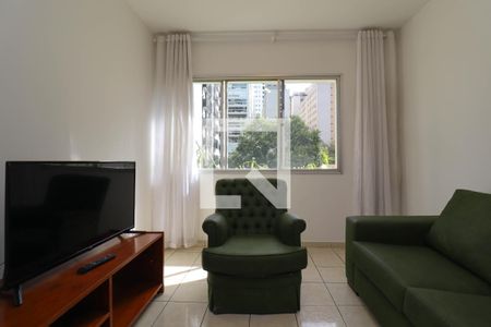 Sala de apartamento à venda com 1 quarto, 63m² em Jardim Paulista, São Paulo