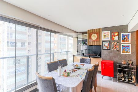 Varanda Gourmet de apartamento à venda com 3 quartos, 125m² em Jardim das Acacias, São Paulo