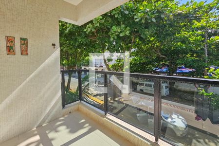 Varanda  de apartamento para alugar com 3 quartos, 70m² em Jardim Belmar, Guarujá